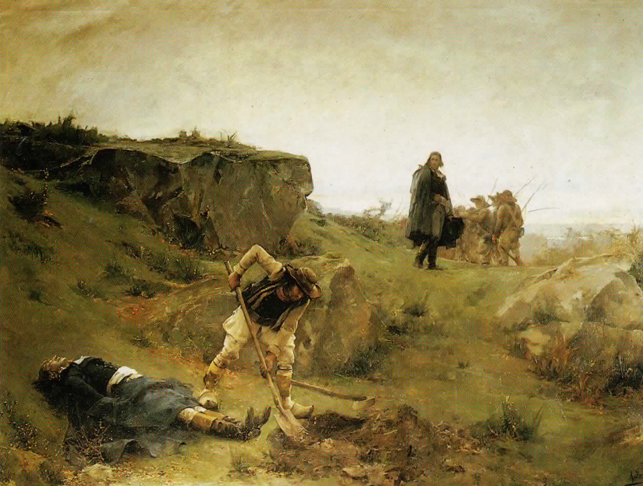 La morte di Henri de La Rochejaquelein da Alexandre Bloch