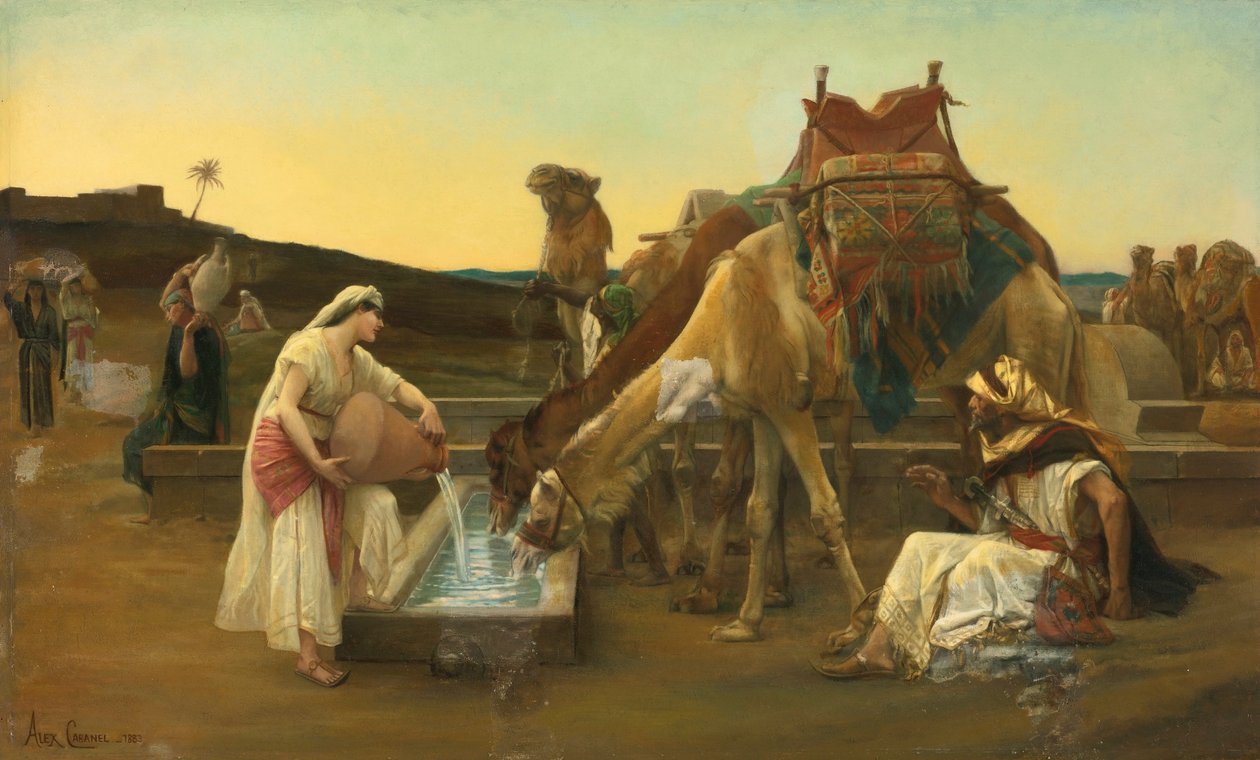 Rebecca ed Eliezer da Alexandre Cabanel