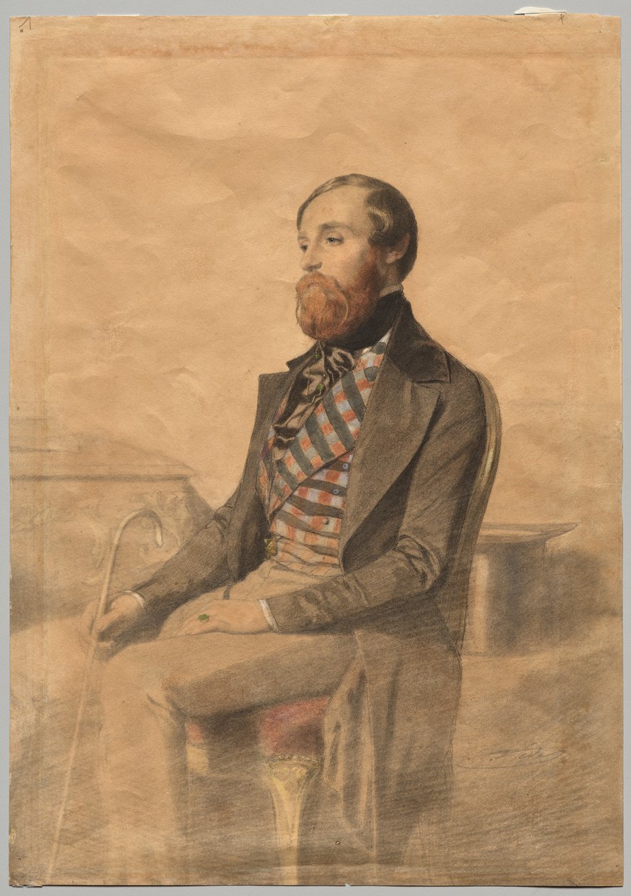 Ritratto di Alfred de Musset (1810-1857) da Alexandre Bida
