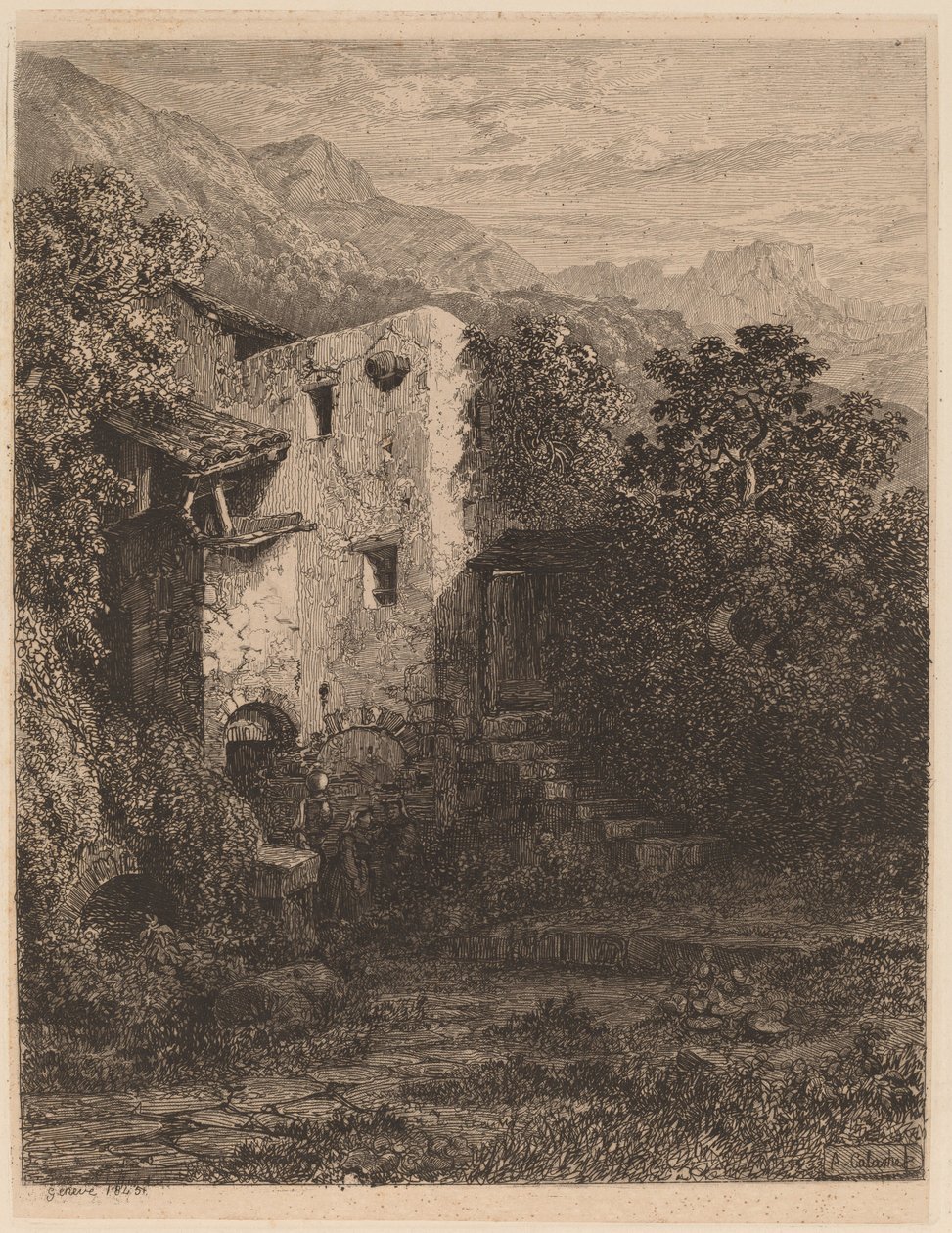 Casa diroccata da Alexandre Calame