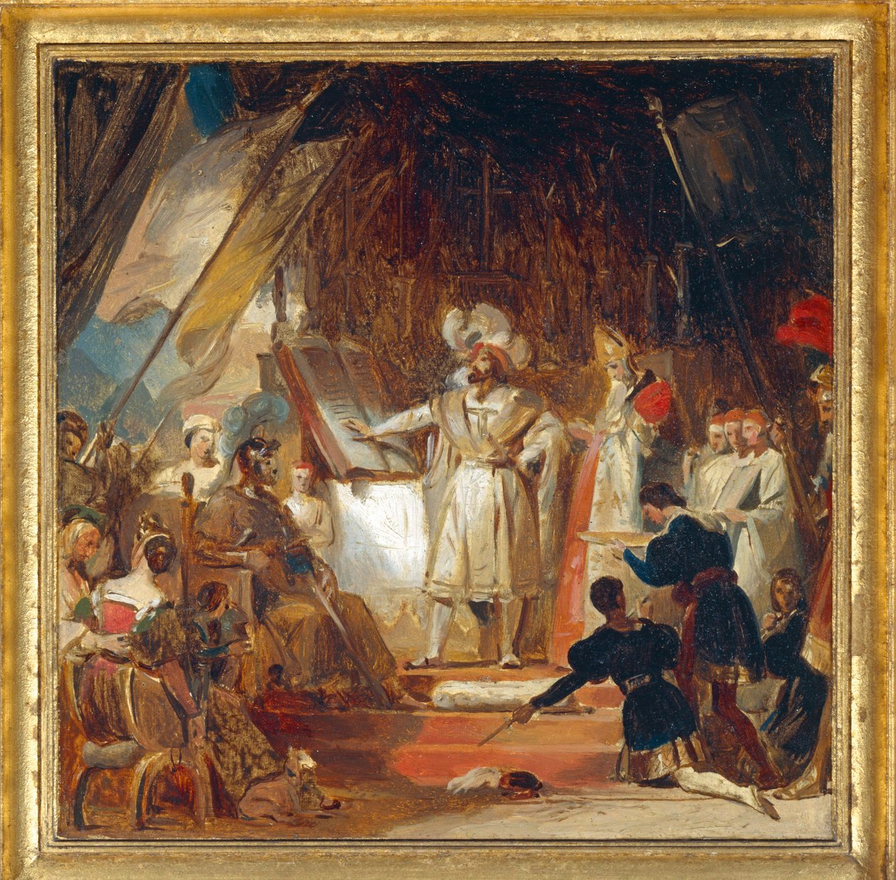 Francesco I nominato cavaliere da Bayard ... da Alexandre Evariste Fragonard