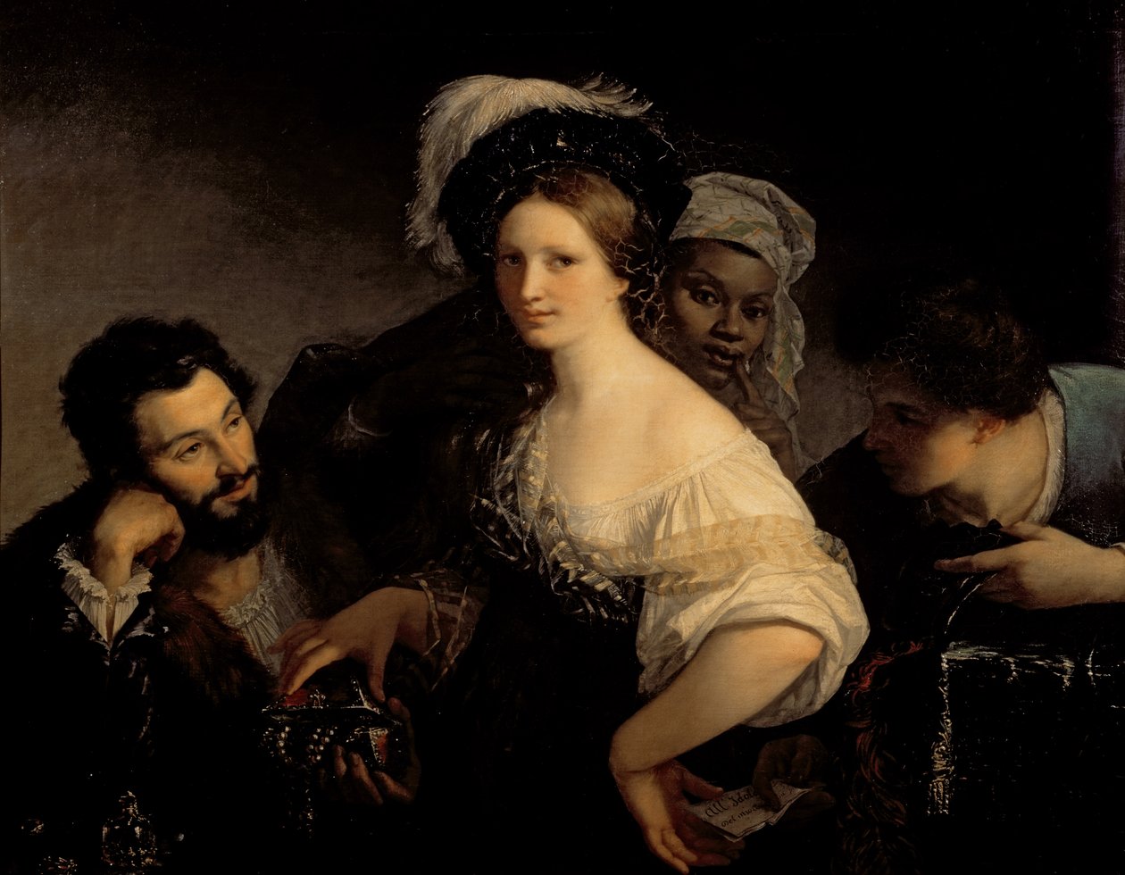 La giovane cortigiana, 1821 da Alexandre Francois Xavier Sigalon
