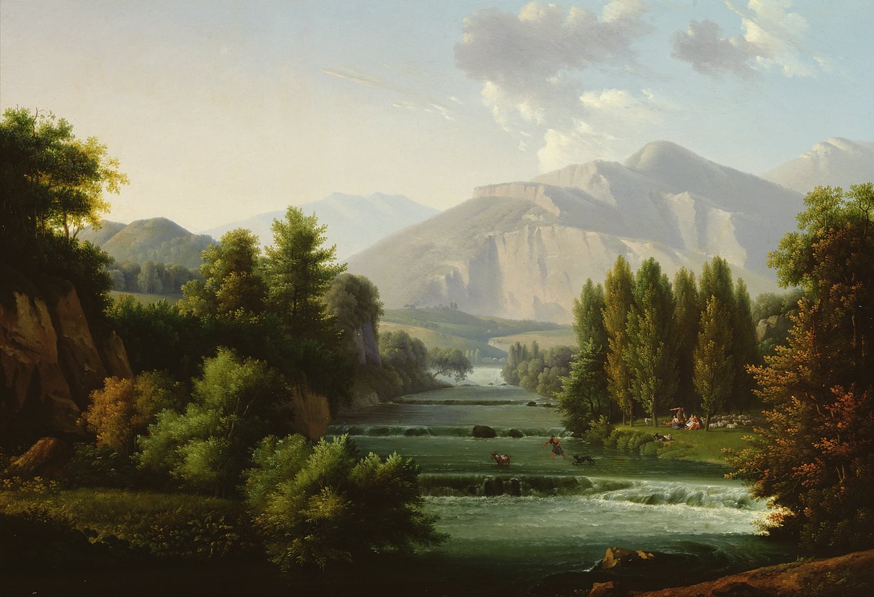 Paesaggio montuoso da Alexandre Hyacinthe Dunouy