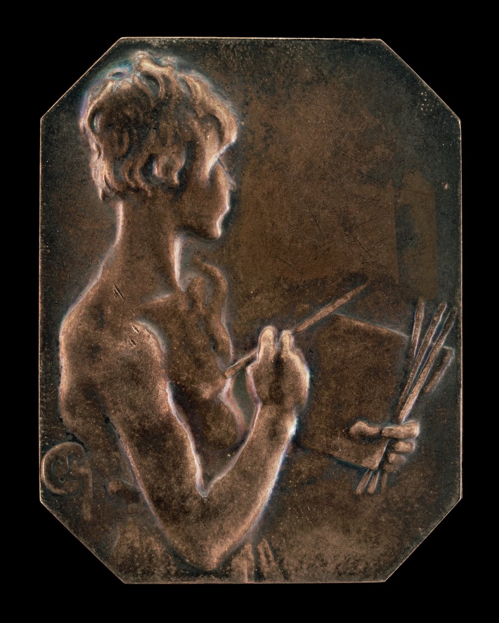 La pittura [recto] da Alexandre Louis Marie Charpentier