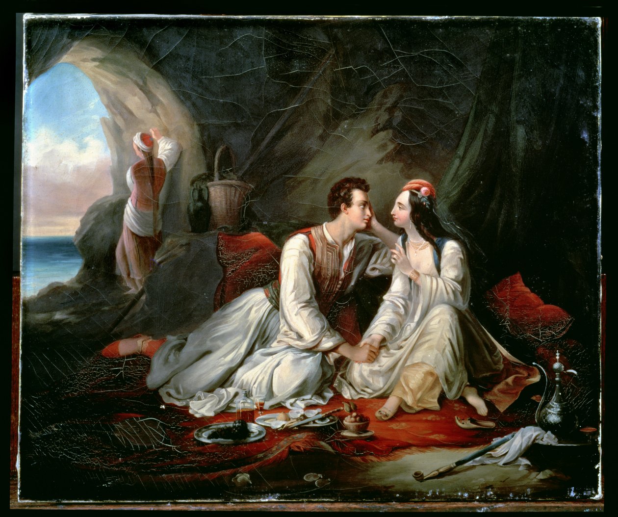 Don Giovanni e Haidee, c.1833 da Alexandre Marie Colin