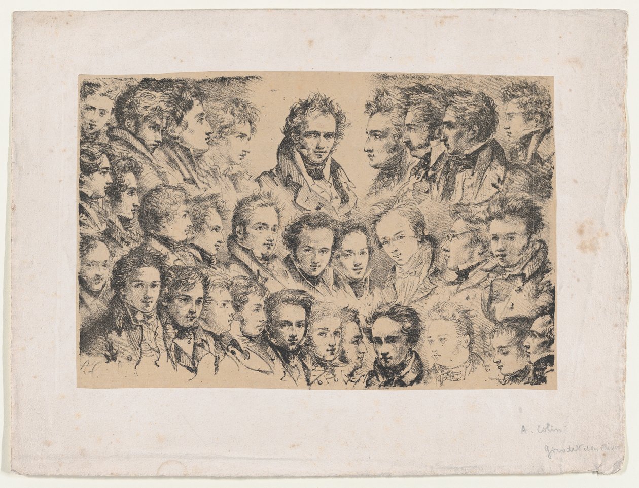 Girodet e i Suoi Studenti da Alexandre Marie Colin