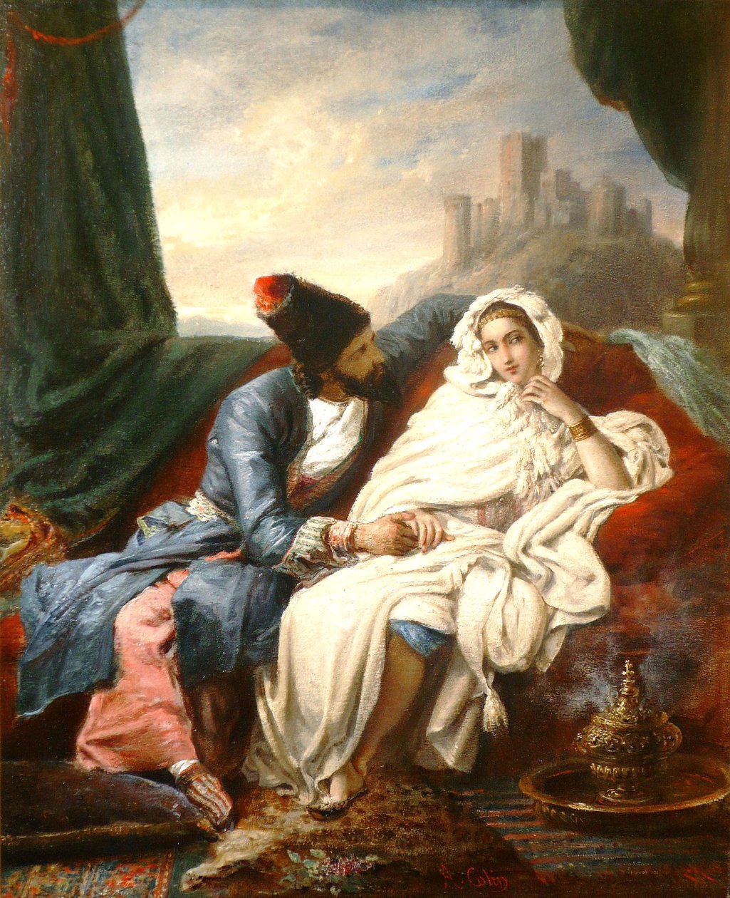 Signora orientale da Alexandre Marie Colin
