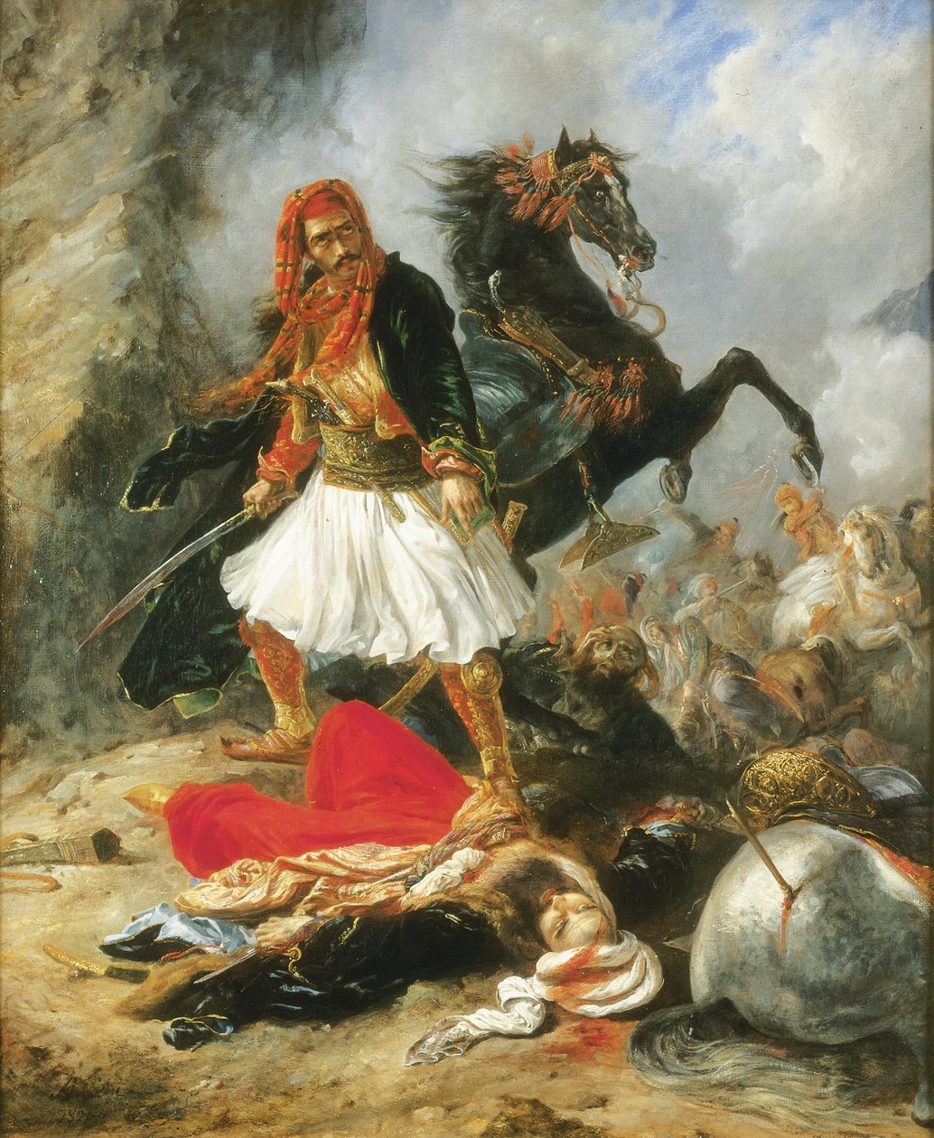 Il Giaour, 1826 da Alexandre Marie Colin