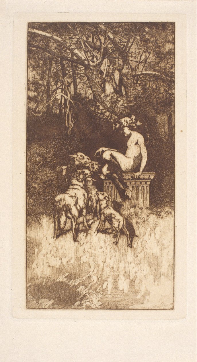 Composizione allegorica da Alexandre de Riquer