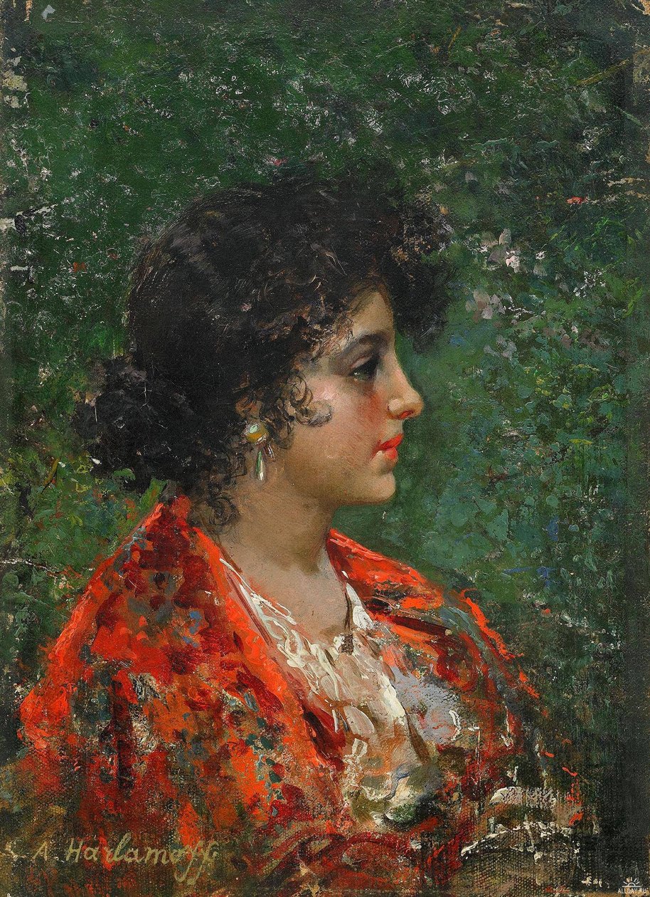 Ritratto di una giovane signora da Alexei Harlamov