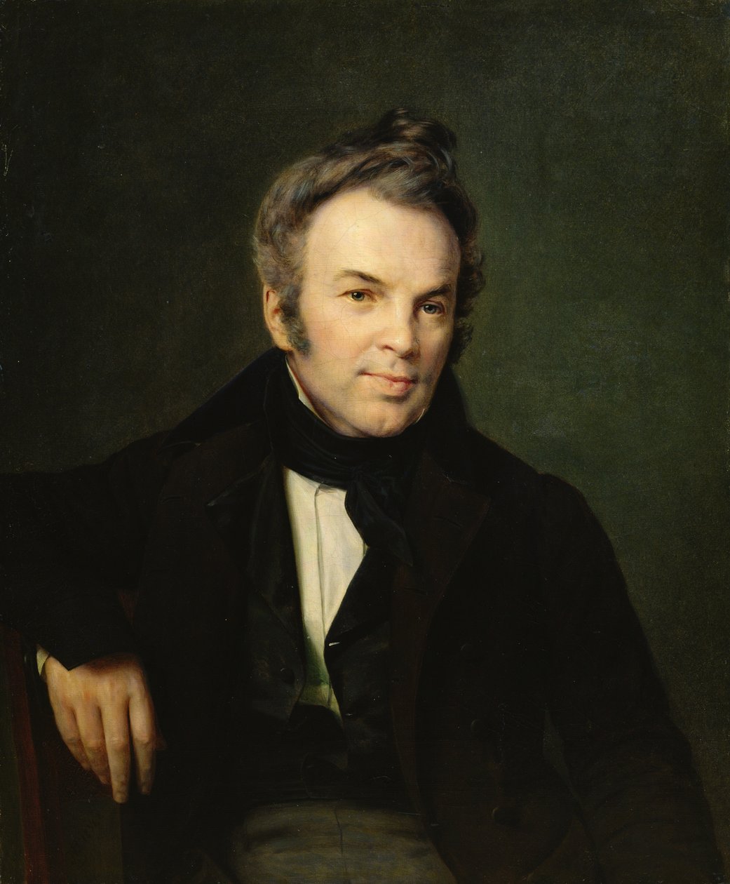 Ritratto di Ivan Lazhechnikov, 1834 da Alexei Vasilievich Tyranov