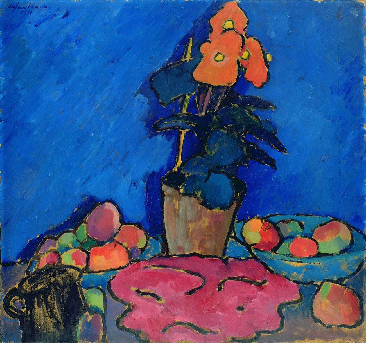 Natura morta con begonia, 1911 da Alexej von Jawlensky
