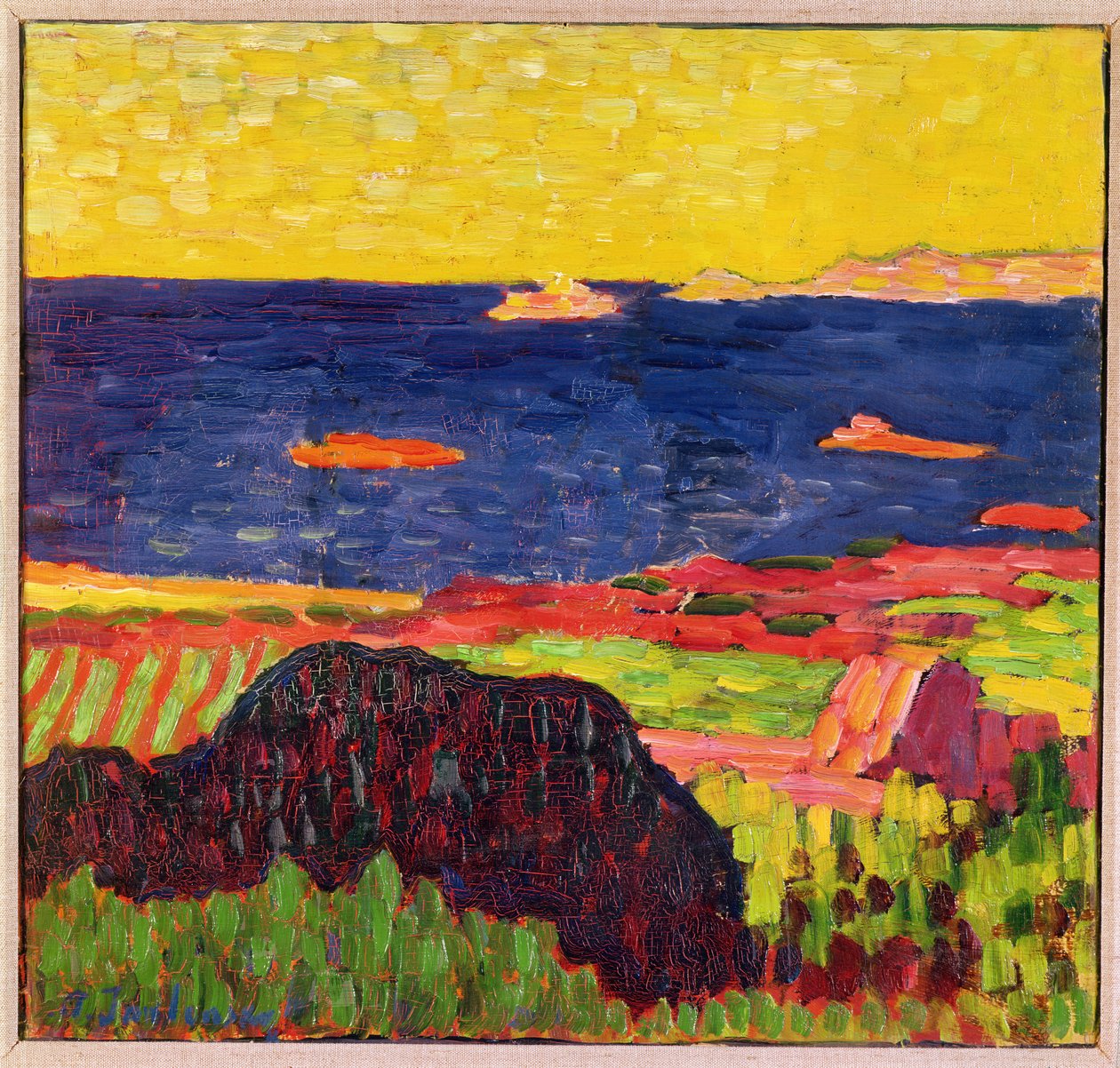 La Costa vicino a Carantec, 1905-06 da Alexej von Jawlensky