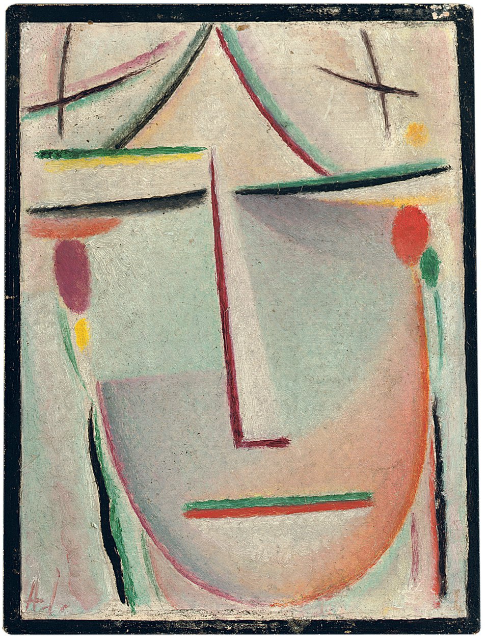 Testa astratta; Abstrakter Kopf, c.1921 da Alexej von Jawlensky