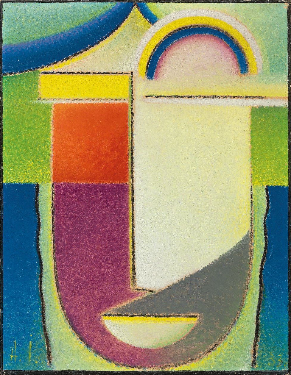 Testa astratta: Pasqua, 1933 da Alexej von Jawlensky