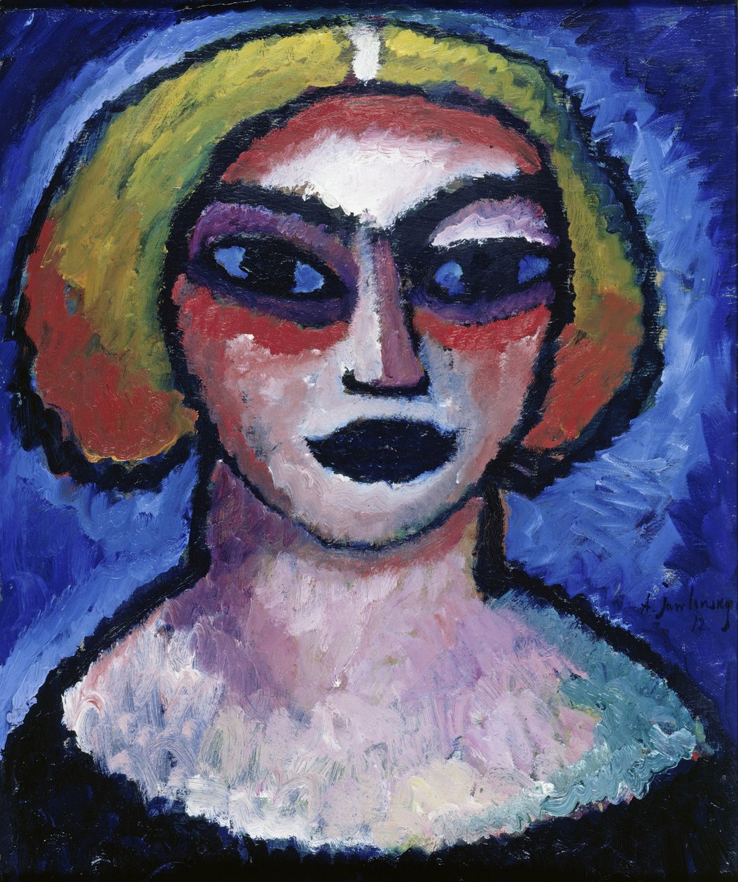 Testa di una donna, 1912 da Alexej von Jawlensky