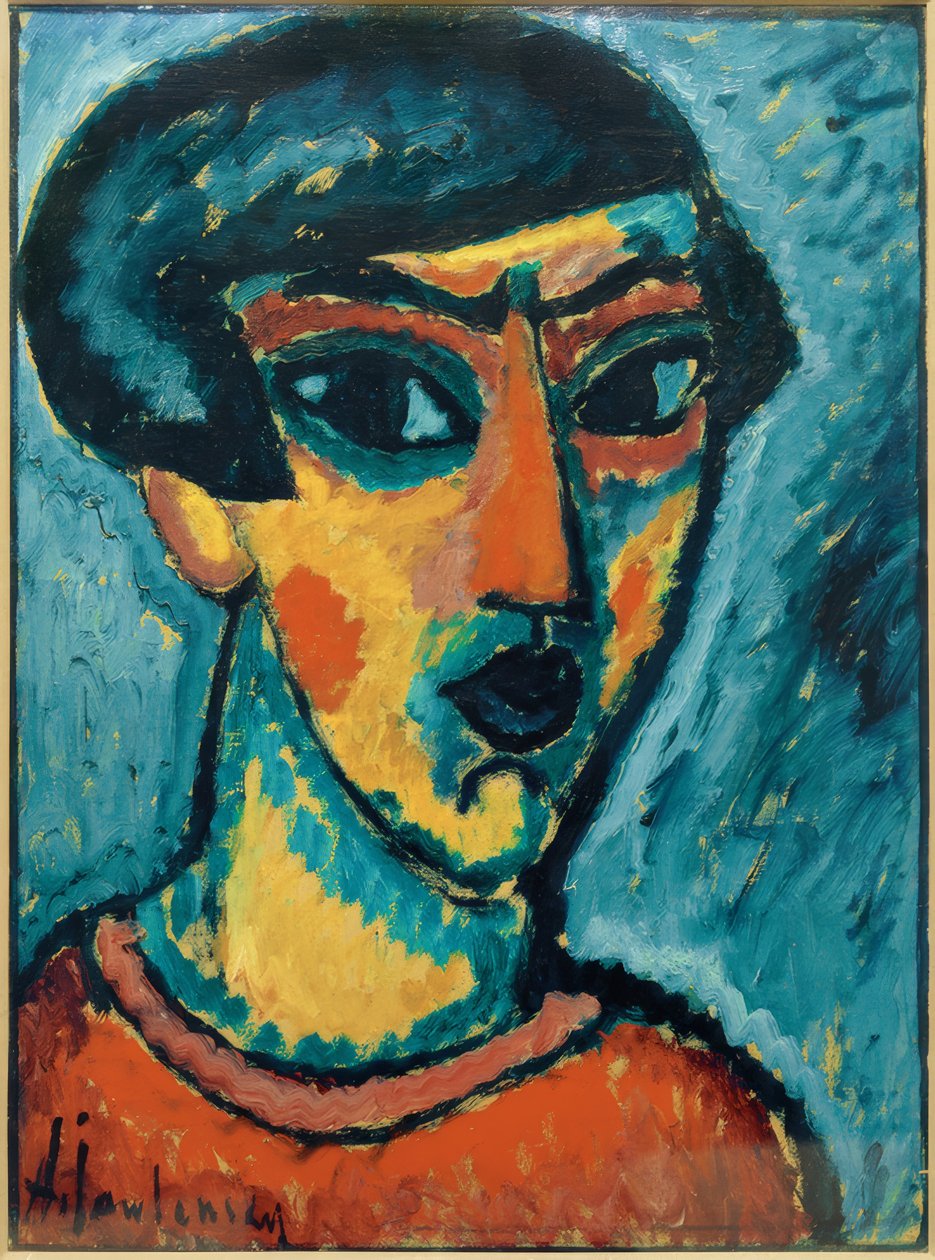 Testa in blu da Alexej von Jawlensky