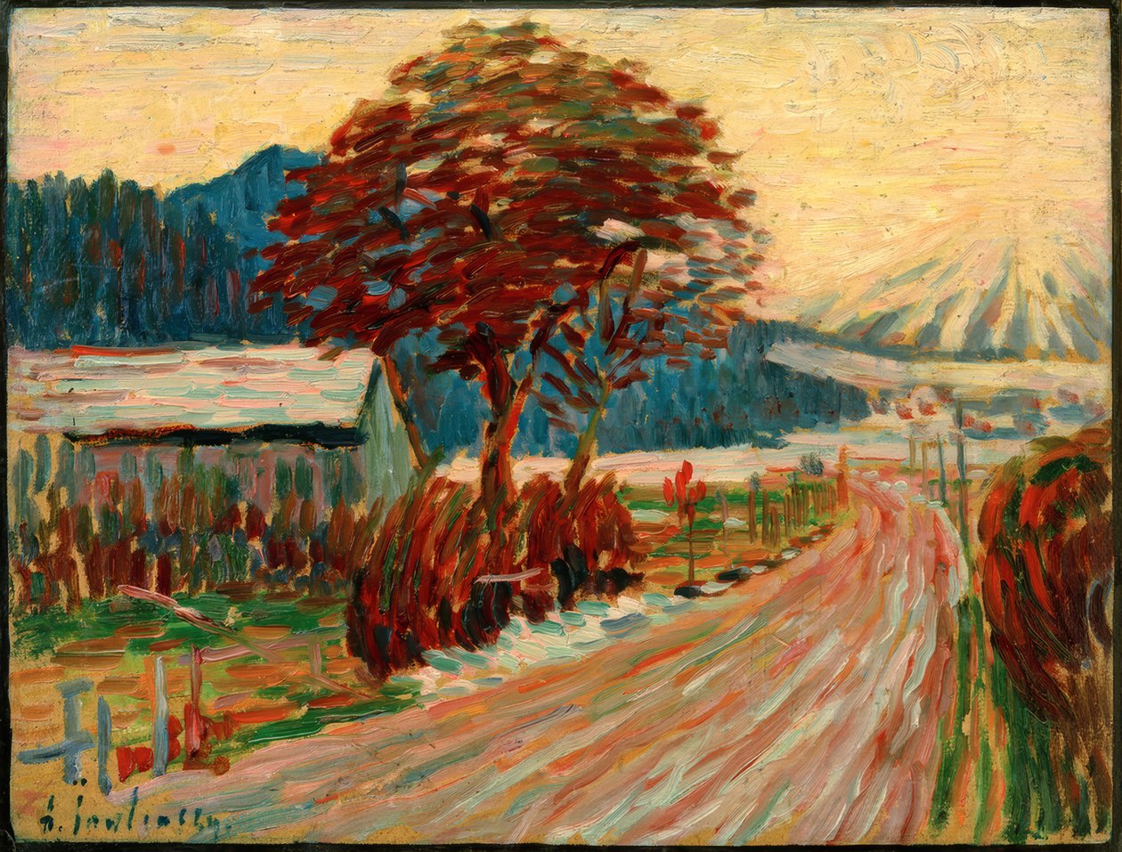 Strada di campagna a Füssen da Alexej von Jawlensky