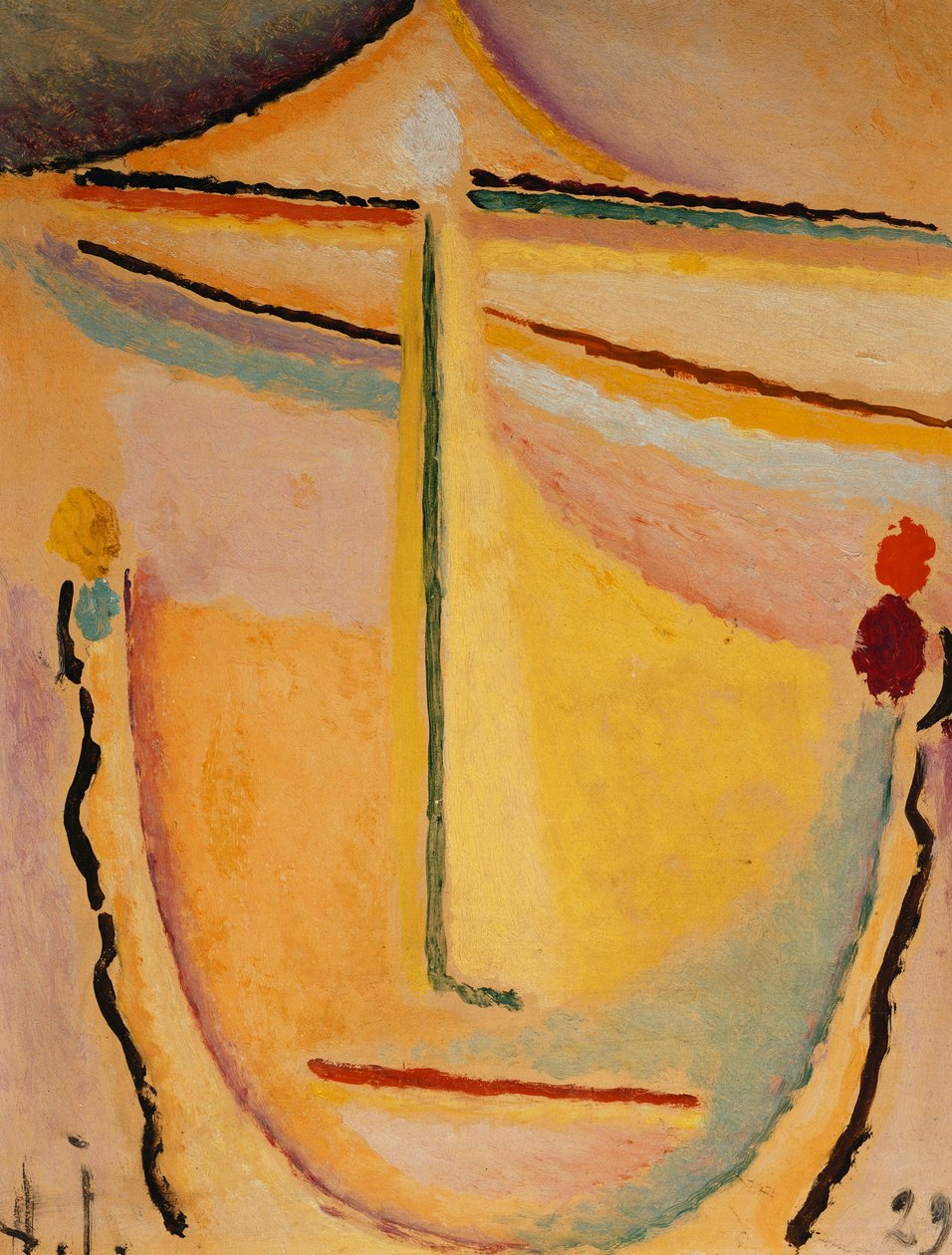 Rosa-Arancione, 1929 da Alexej von Jawlensky