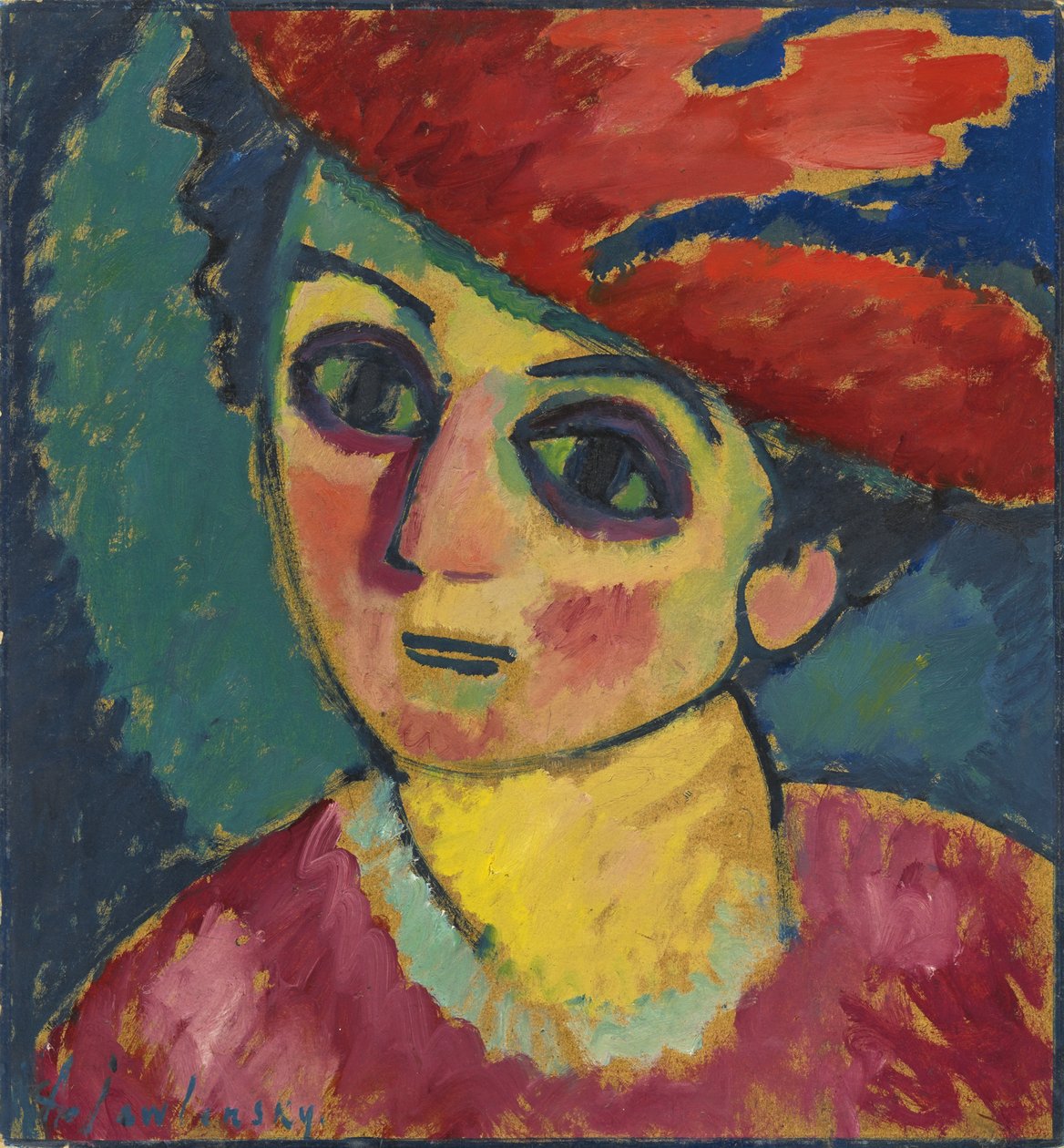 Cappello rosso da Alexej von Jawlensky