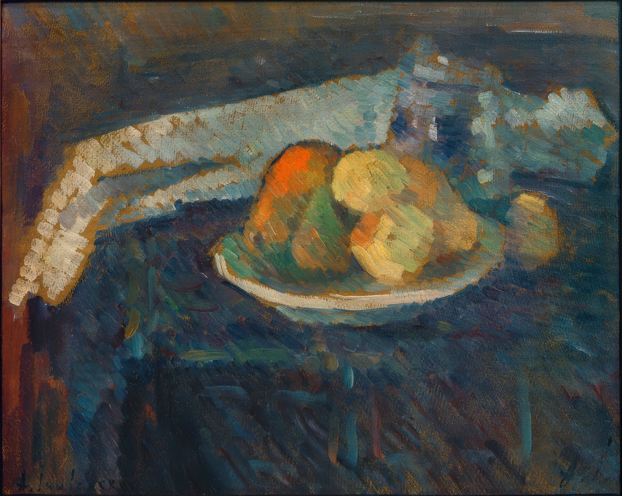 Natura morta con tovagliolo da Alexej von Jawlensky