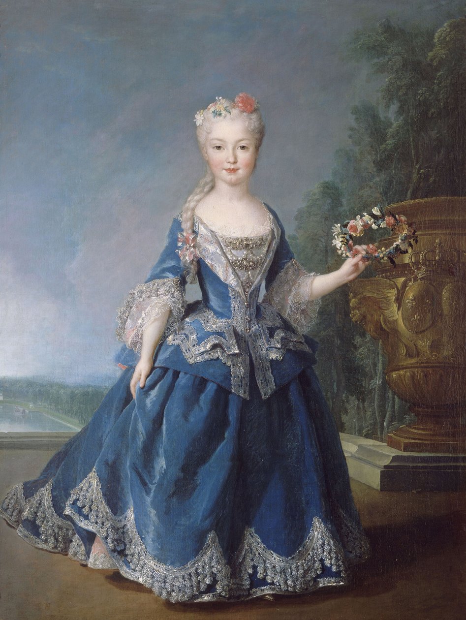 Infanta Mariana Vittoria di Spagna, Regina del Portogallo e degli Algarves da Alexis Simon Belle