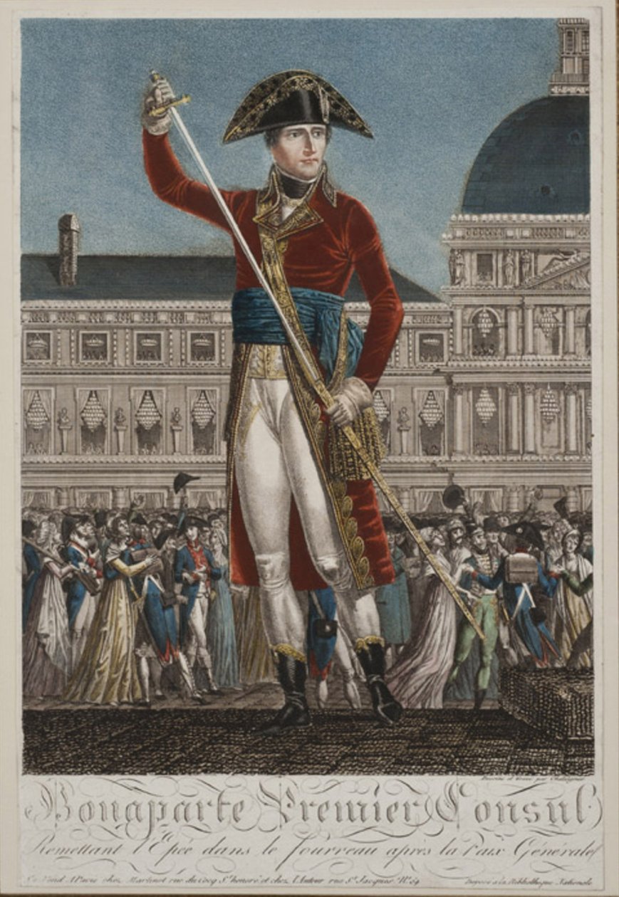 Napoleone Bonaparte come Primo Console da Alexis Chataignier