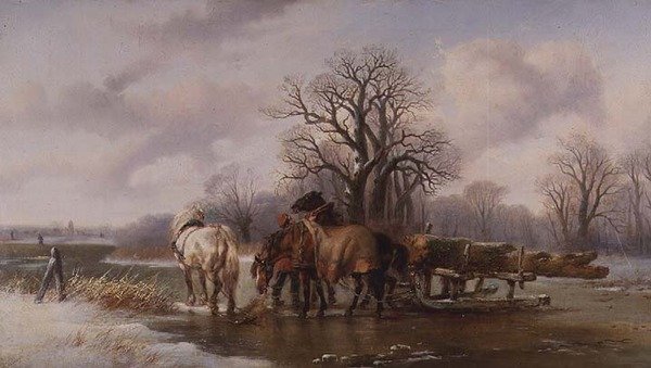 La slitta di legname da Alexis de Leeuw