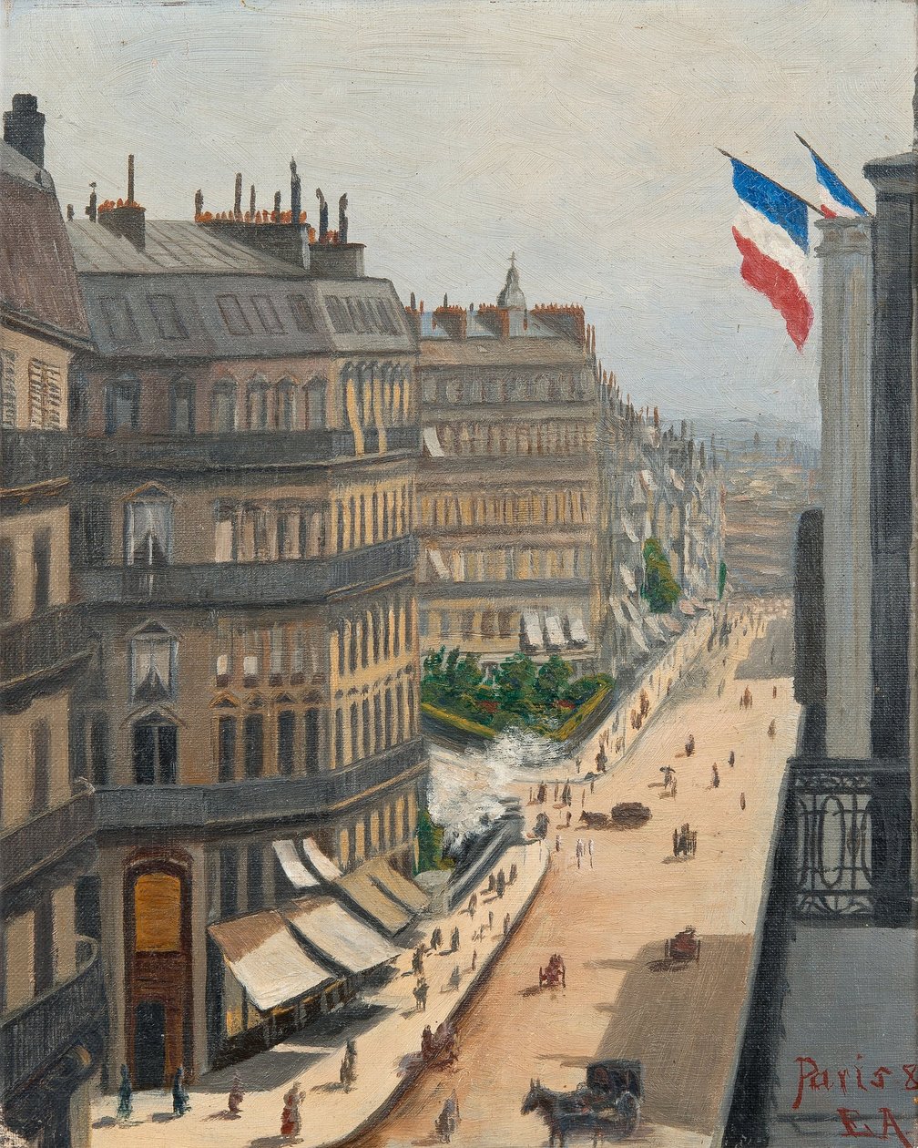 Veduta di strada da Parigi da Alfhild Nordlund