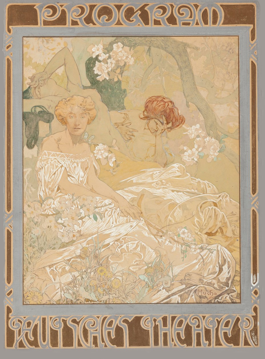 Deutsches Schauspielhaus. Programma teatrale da Alfons Marie Mucha