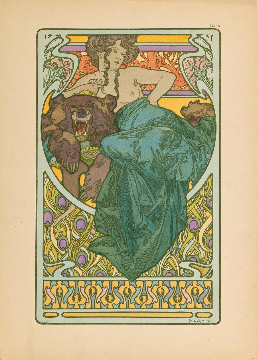 Documenti decorativi da Alfons Marie Mucha