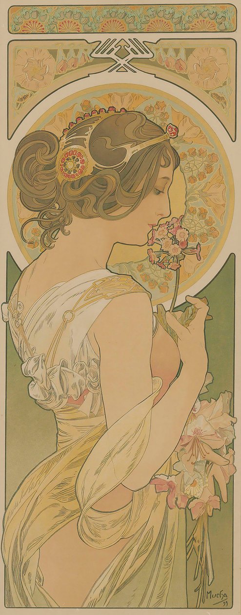 La primula da Alfons Marie Mucha