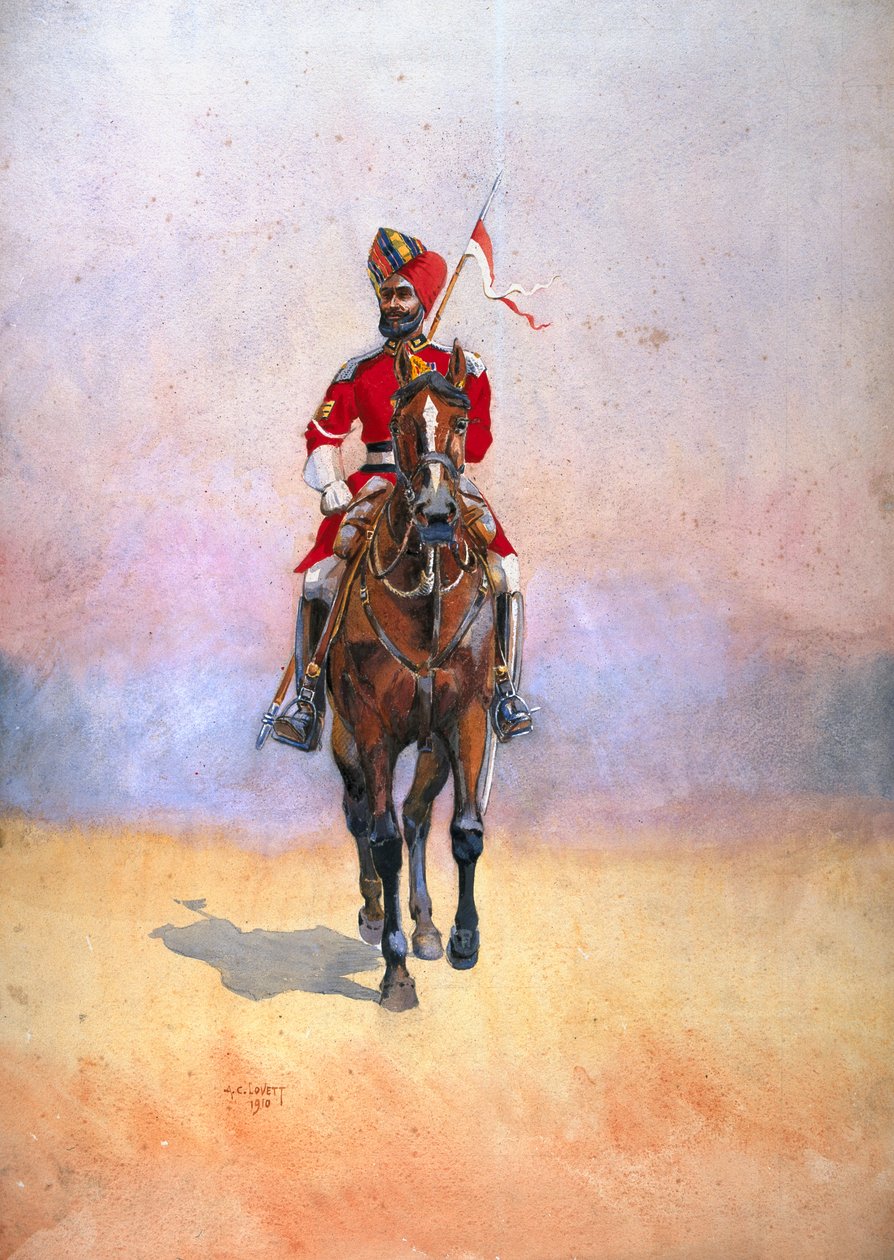 Guardia del corpo del governatore, Bombay, Musulmano Rajput, illustrazione per 