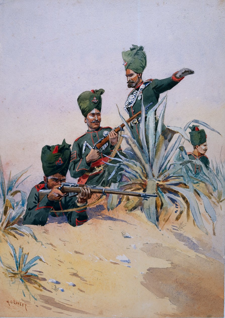 Soldati del 125° Fucilieri di Napier, illustrazione da 