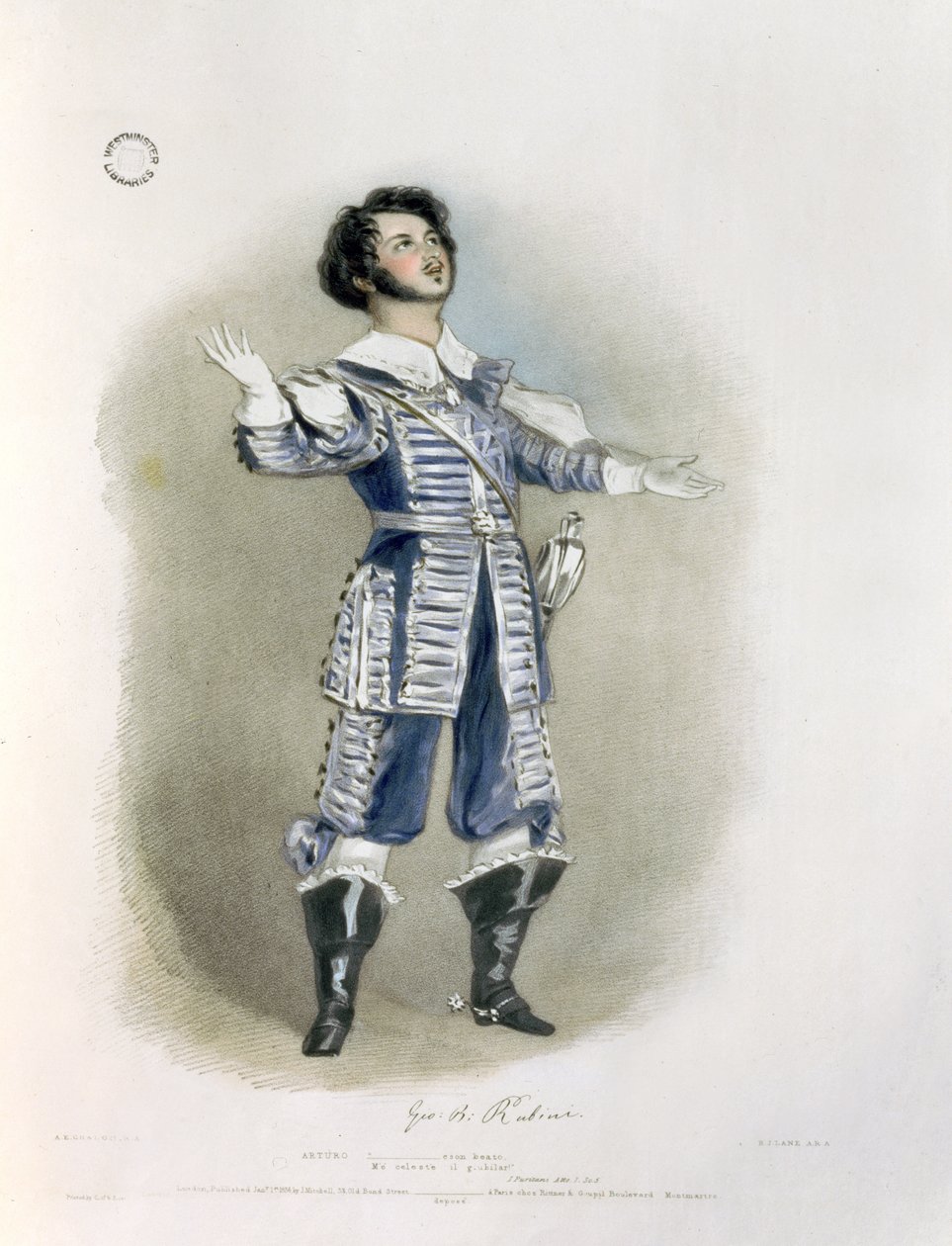 Giovanni Battista Rubini (1794-1854) come Arturo in 
