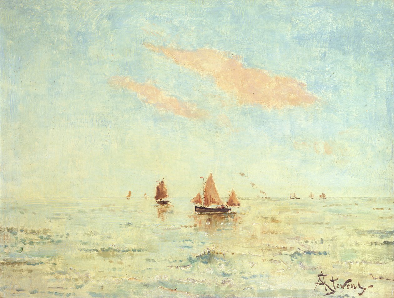 Il Mare al Largo di Treport, c.1880 da Alfred Emile Stevens