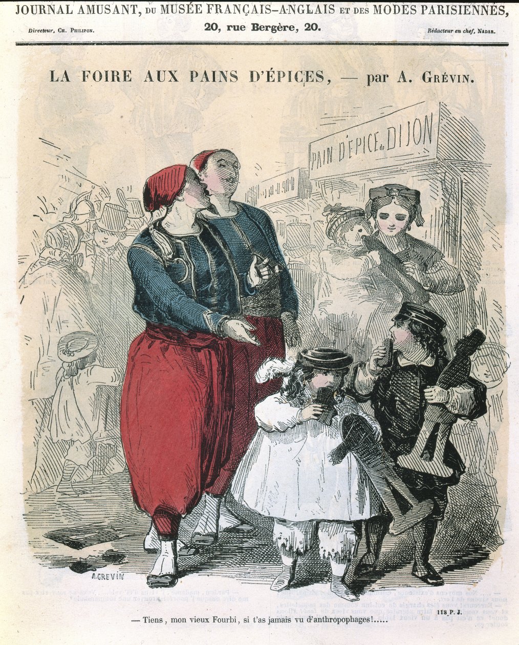 La Fiera del Pan di Zenzero, c.1860 da Alfred Grevin