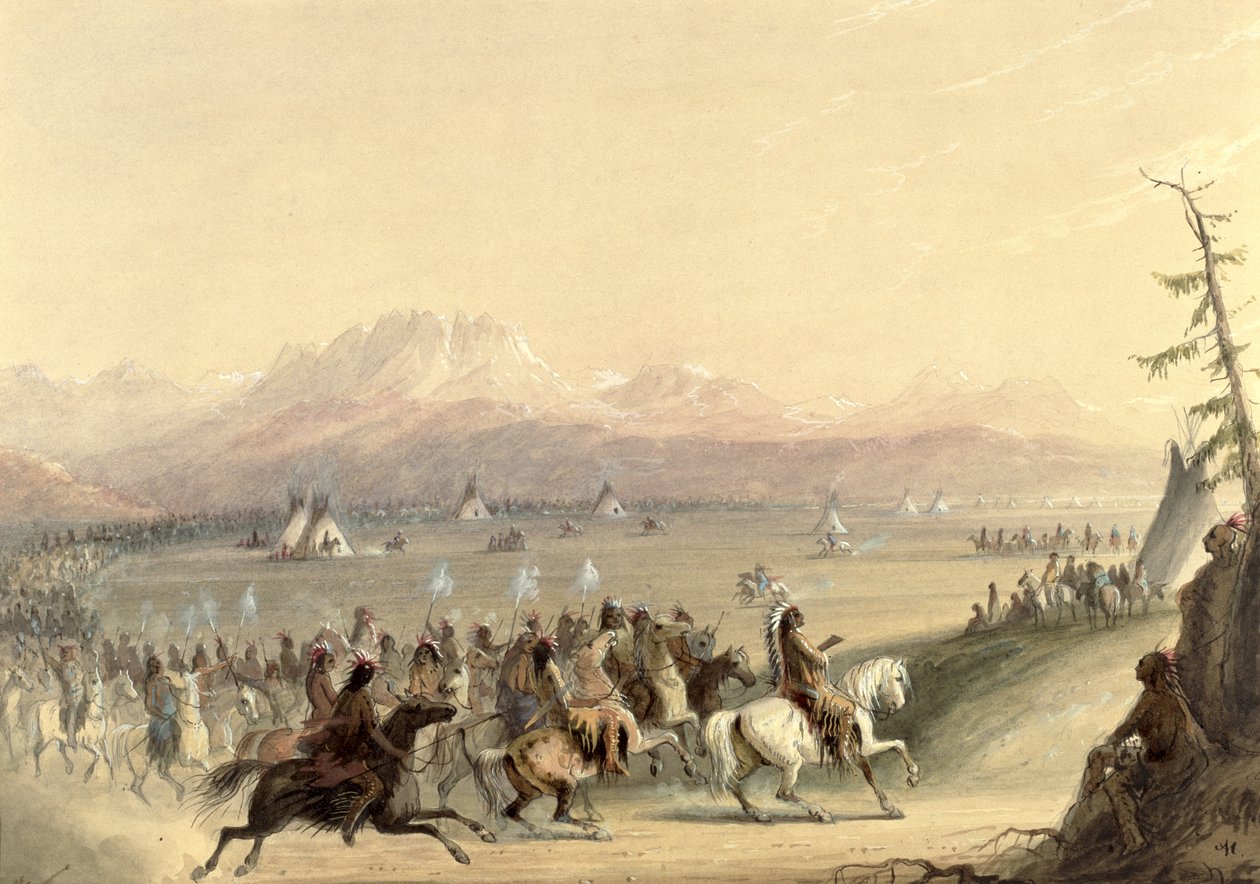 Cavalcata, c.1858 da Alfred Jacob Miller