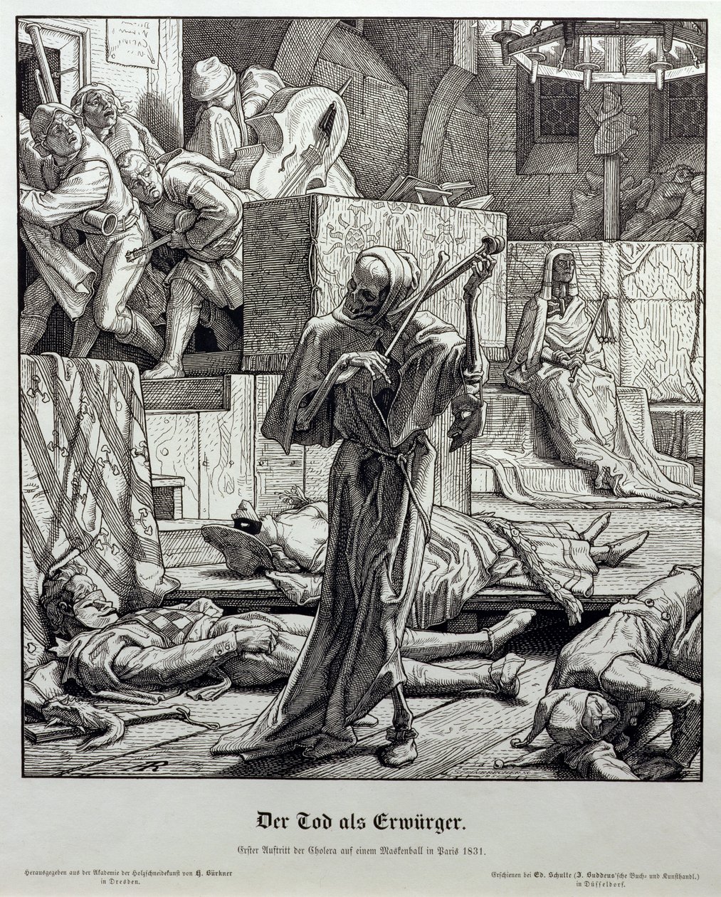 La Morte come Assassino, 1851 da Alfred Rethel