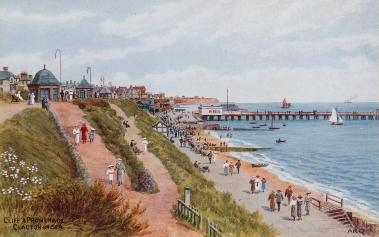 Scogliera e Passeggiata, Clacton-on-Sea da Alfred Robert Quinton