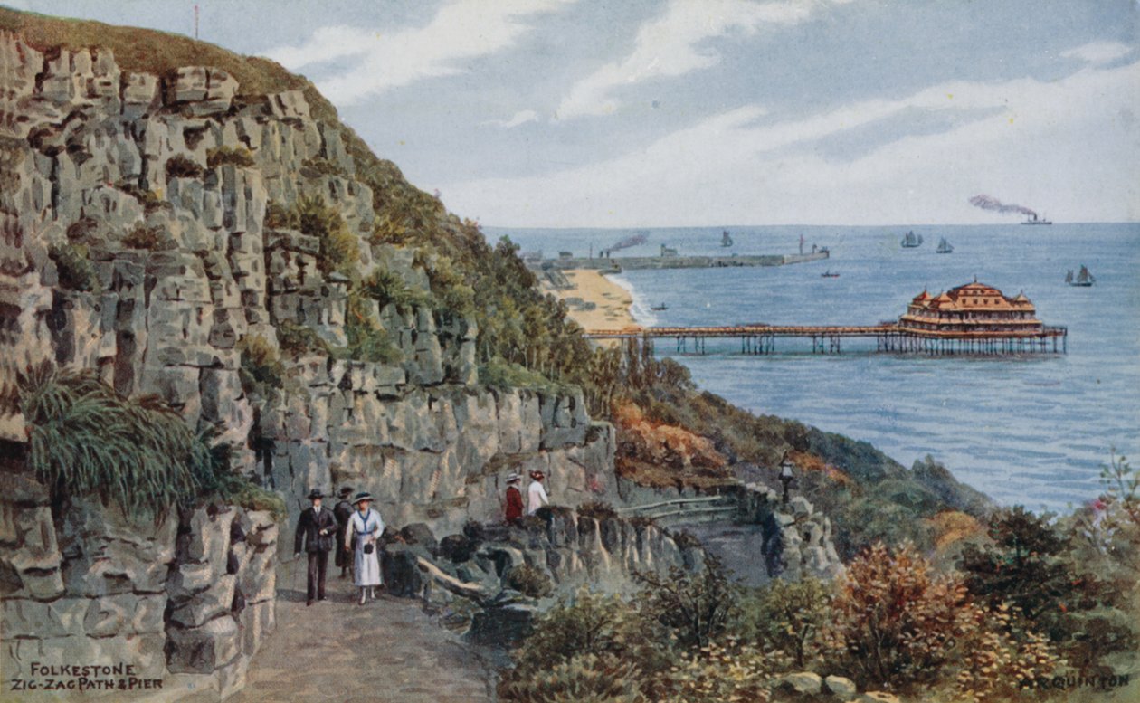 Folkestone, Zig Zag Path e Pier da Alfred Robert Quinton