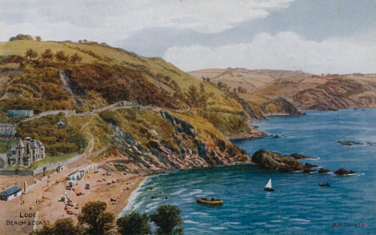 Looe, spiaggia e costa da Alfred Robert Quinton