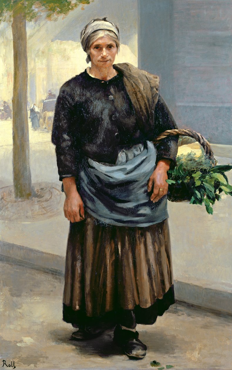 Marianne Orfrey, Venditrice di Verdure da Alfred Roll