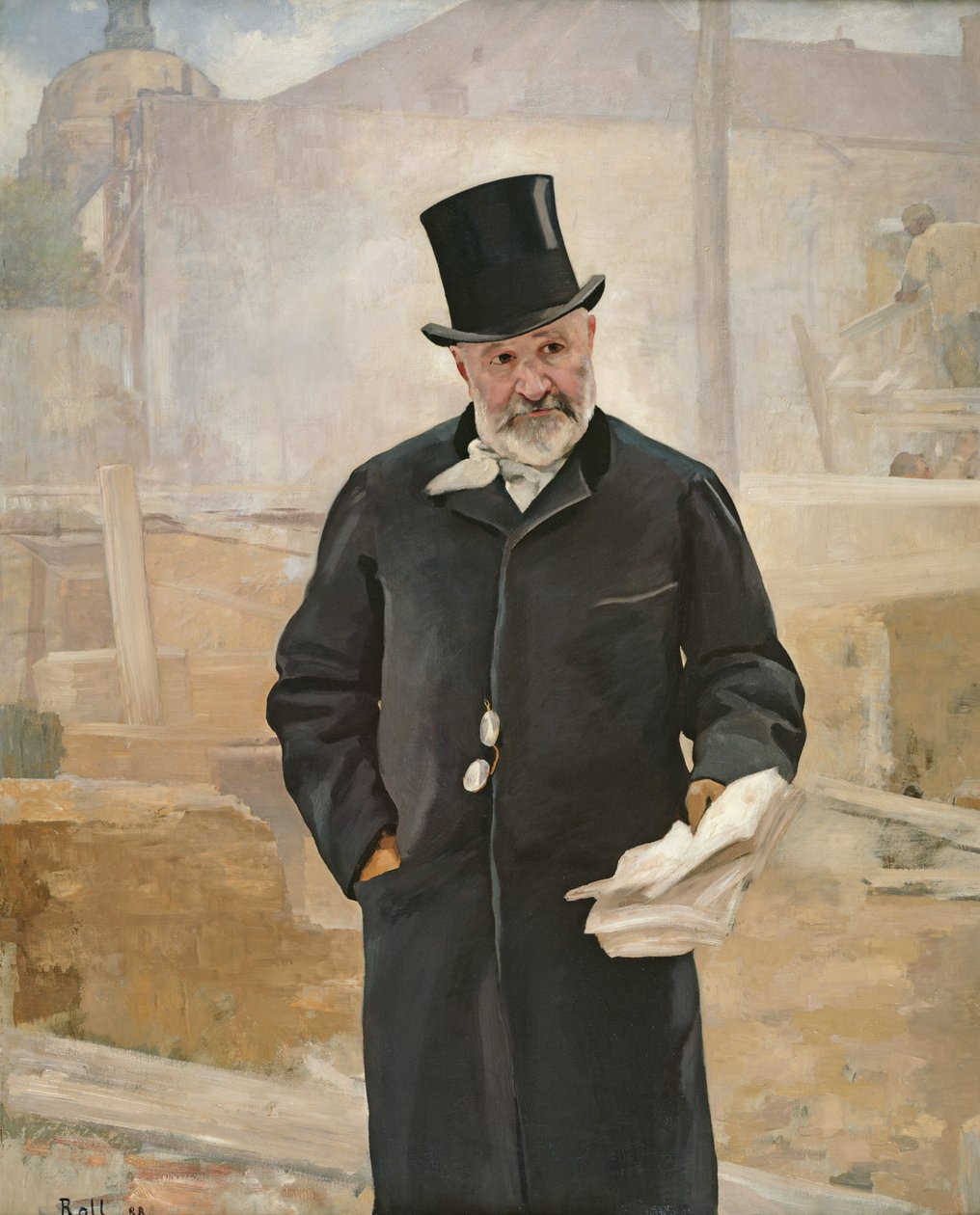 Ritratto di Jean Charles Adolphe Alphand (1817-91) 1888 da Alfred Roll