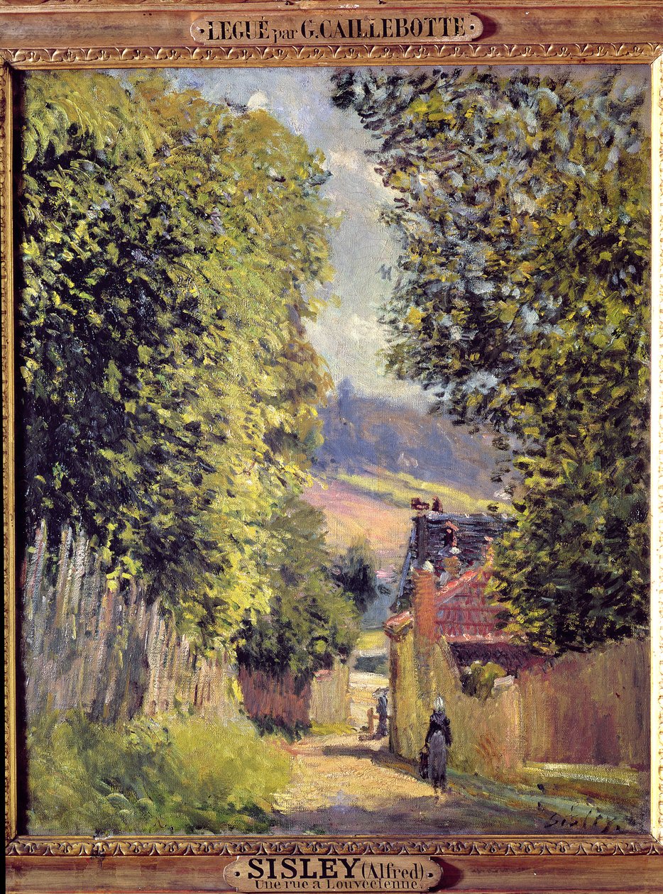 Una strada a Louveciennes, 1883 da Alfred Sisley