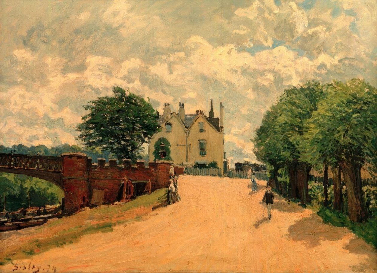 Al ponte di Hampton Court da Alfred Sisley