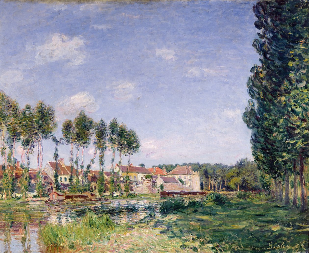 Sponde del Loing, Moret, 1892 da Alfred Sisley
