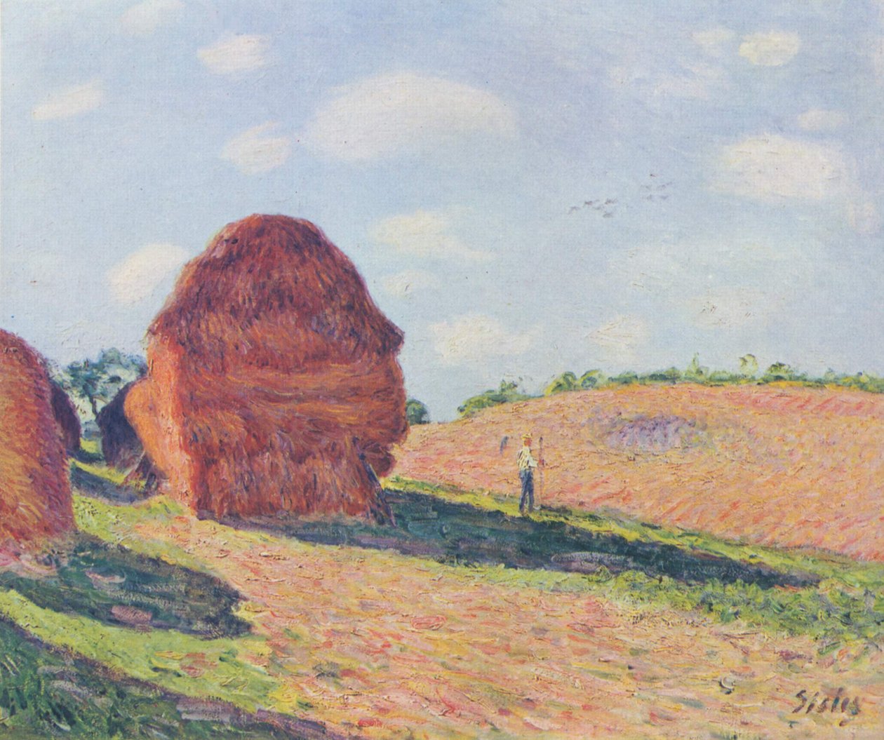 I covoni di paglia da Alfred Sisley