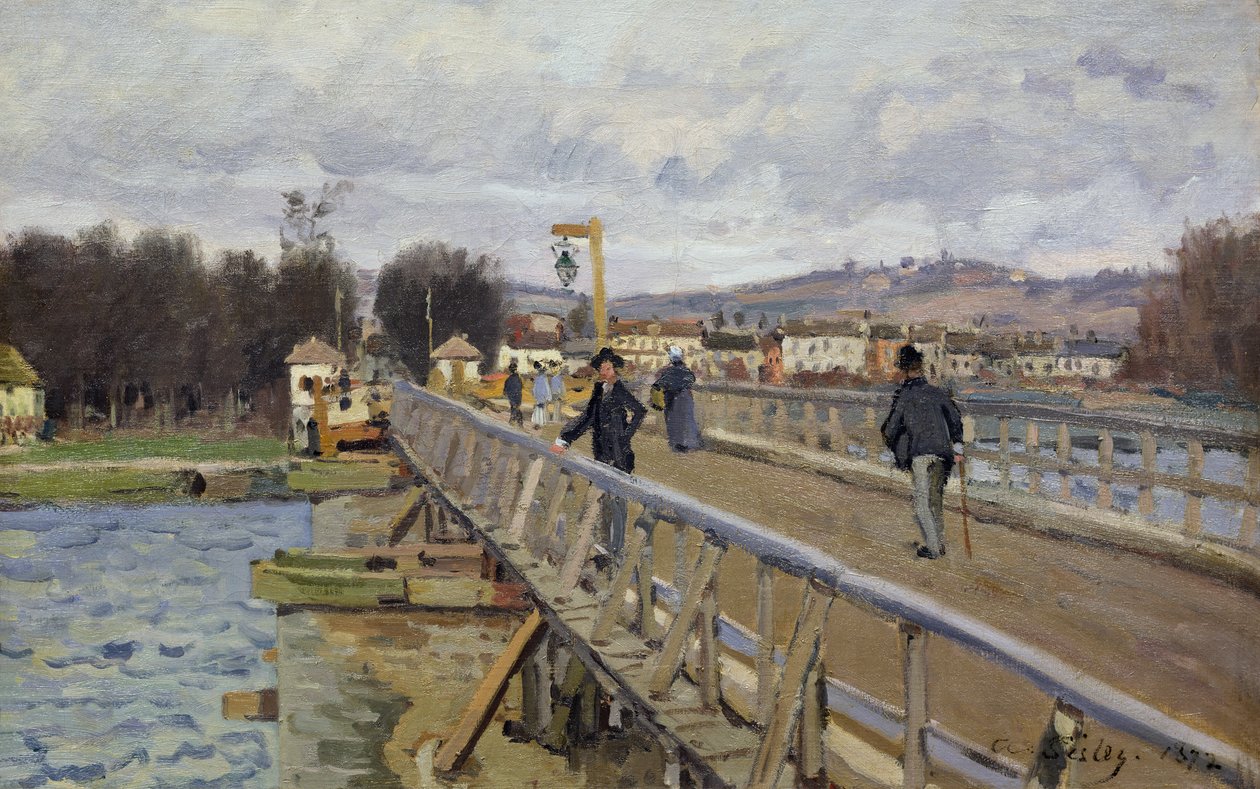 Ponte pedonale ad Argenteuil, 1872 da Alfred Sisley