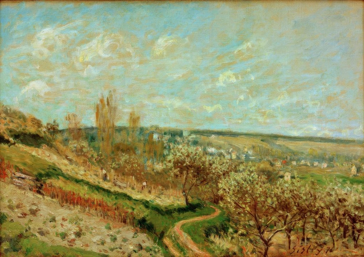 Primavera a Saint-Germain-en-Laye da Alfred Sisley